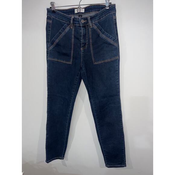Sugar Magnolia Women’s Dark Blue Straight-Leg Jeans Size 8 Classic Fit Sale!!! - Picture 1 of 12
